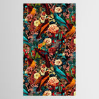FLORAL AND BIRDS XVII Tablecloth Gallery Image 2