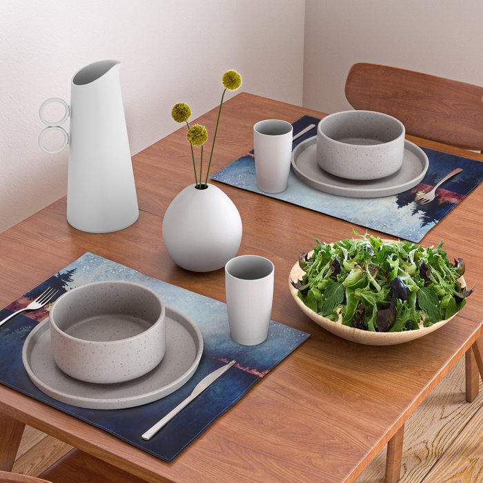Autumn Moon Reflection Placemat Gallery Image 2