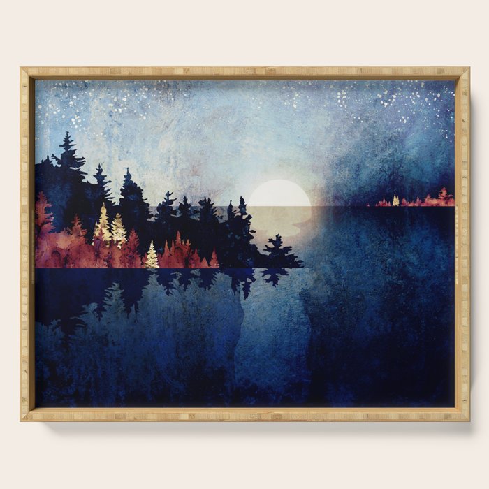 Autumn Moon Reflection Serving Tray Gallery Image 1