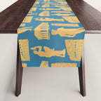 Roman Architecture Ancient Monuments and Italian Statues Table Runner Gallery Image 1