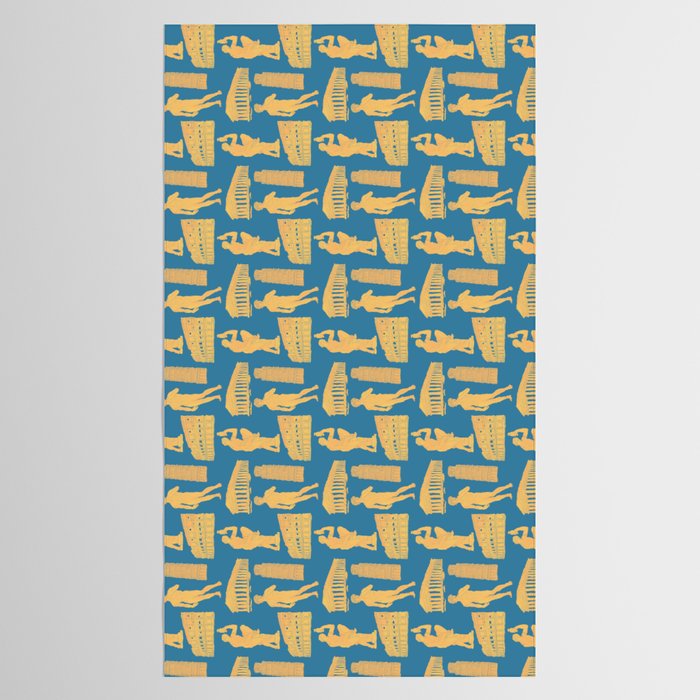 Roman Architecture Ancient Monuments and Italian Statues Tablecloth Gallery Image 2
