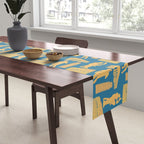 Roman Architecture Ancient Monuments and Italian Statues Table Runner Gallery Image 2