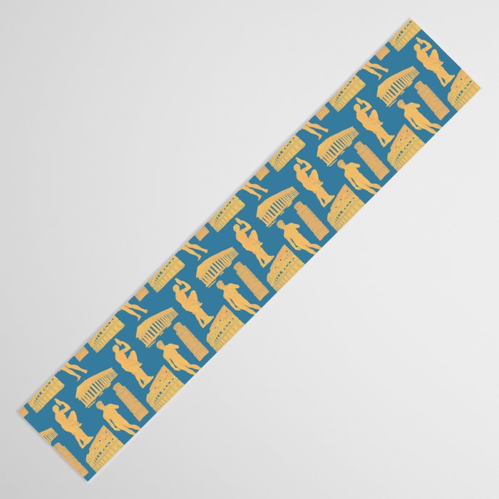 Roman Architecture Ancient Monuments and Italian Statues Table Runner Gallery Image 3