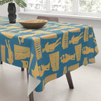 Roman Architecture Ancient Monuments and Italian Statues Tablecloth Gallery Image 3