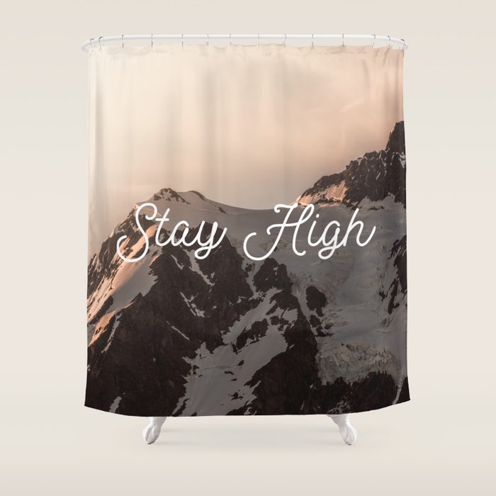 Stay High - Mt Shuksan Shower Curtain Gallery Image 1