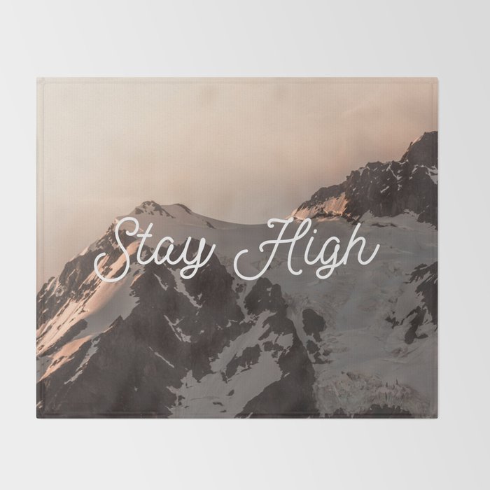 Stay High - Mt Shuksan Throw Blanket Gallery Image 2