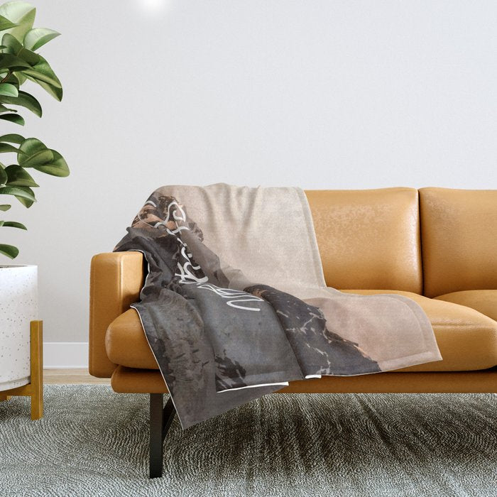 Stay High - Mt Shuksan Throw Blanket Gallery Image 1