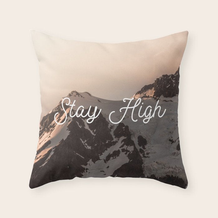 Stay High - Mt Shuksan Throw Pillow Gallery Image 6