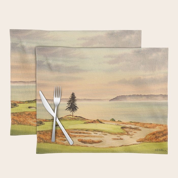 Chambers Bay Golf Course 15th Hole Placemat Gallery Image 1