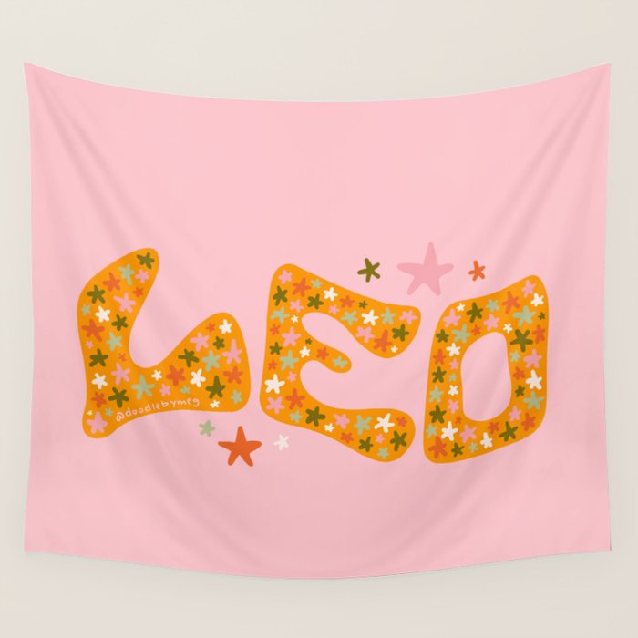 Starry Leo Wall Tapestry Gallery Image 4