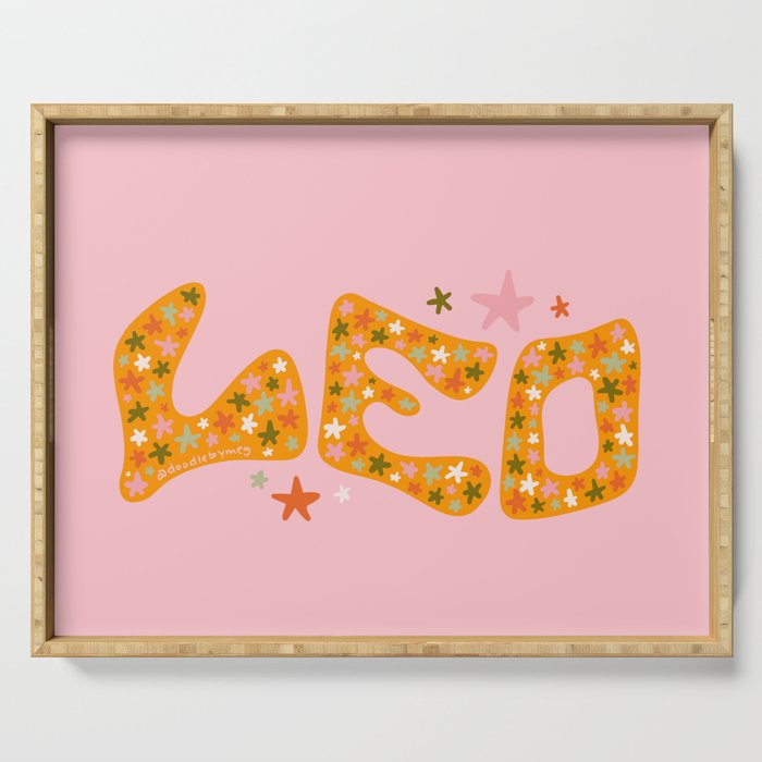 Starry Leo Serving Tray Gallery Image 1