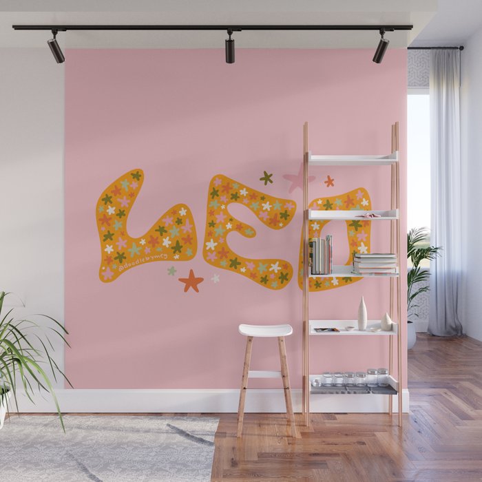 Starry Leo Wall Mural Gallery Image 1