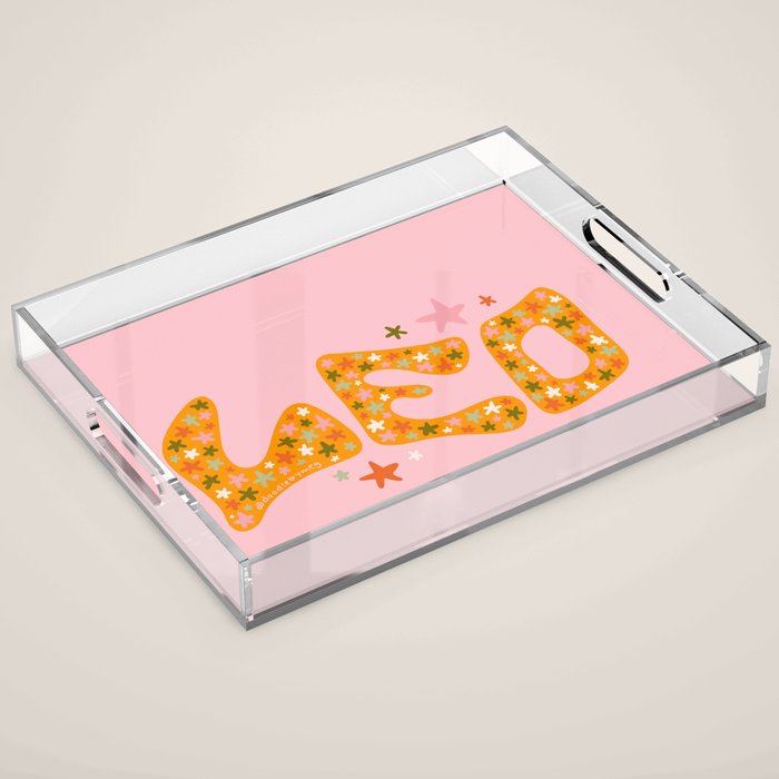 Starry Leo Acrylic Tray Gallery Image 1