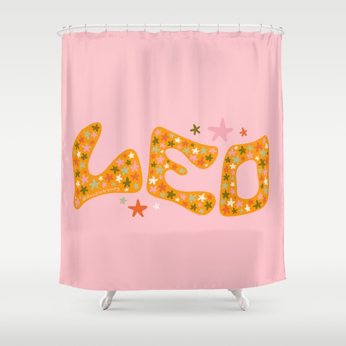 Starry Leo Shower Curtain Gallery Image 1