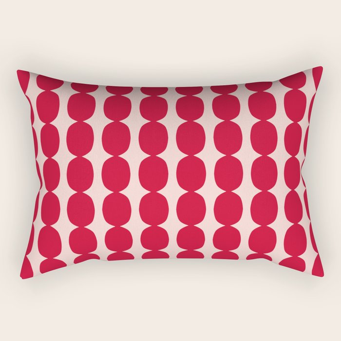 Cherry and Strawberry Cream Puff Bubble Chain Rectangular Pillow Gallery Image 2
