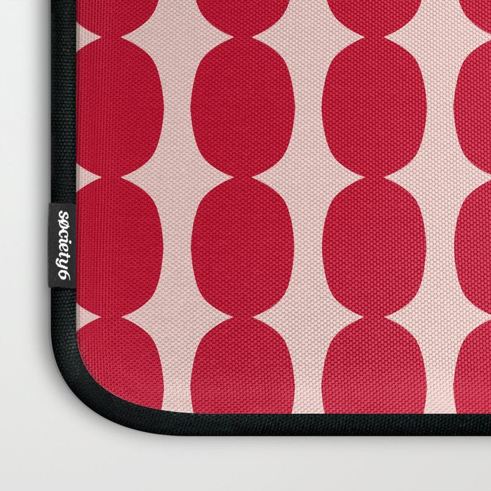 Cherry and Strawberry Cream Puff Bubble Chain Laptop Sleeve Gallery Image 3