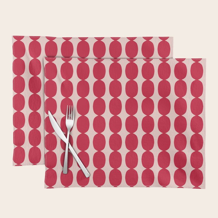 Cherry and Strawberry Cream Puff Bubble Chain Placemat Gallery Image 1