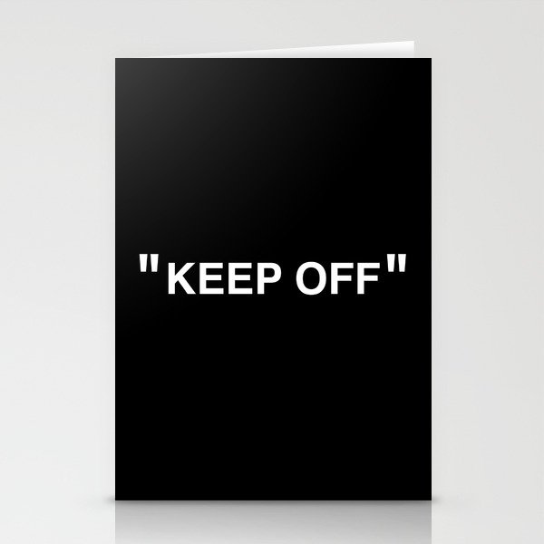 "KEEP OFF" Dark Edition Stationery Card Gallery Image 1