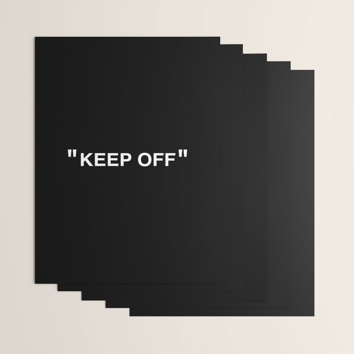 "KEEP OFF" Dark Edition Wrapping Paper Gallery Image 3