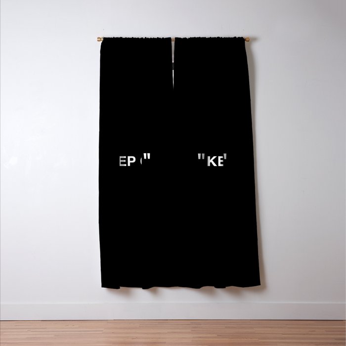 "KEEP OFF" Dark Edition Window Curtain Gallery Image 3