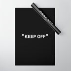 "KEEP OFF" Dark Edition Wrapping Paper Gallery Image 1