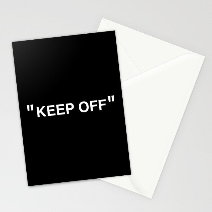 "KEEP OFF" Dark Edition Stationery Card Gallery Image 2