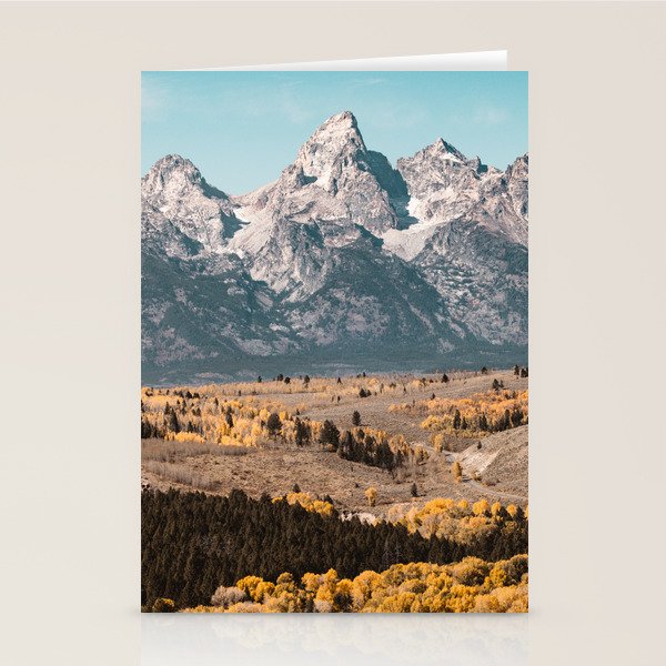 Grand Teton National Park Autumn Aspen Landscape Stationery Card Gallery Image 2