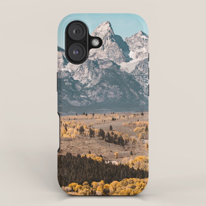 Grand Teton National Park Autumn Aspen Landscape iPhone Case Gallery Image 1