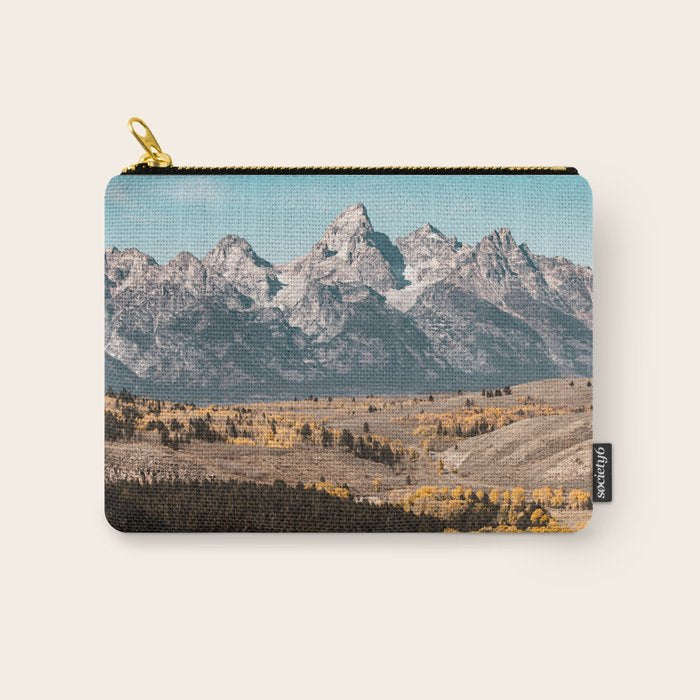 Grand Teton National Park Autumn Aspen Landscape Carry All Pouch Gallery Image 1