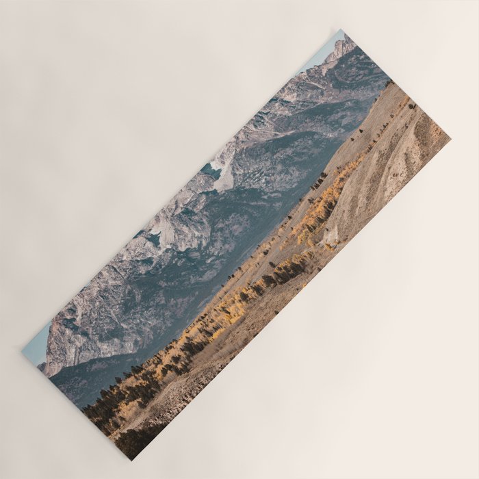 Grand Teton National Park Autumn Aspen Landscape Yoga Mat Gallery Image 1