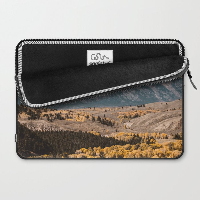 Grand Teton National Park Autumn Aspen Landscape Laptop Sleeve Gallery Image 2