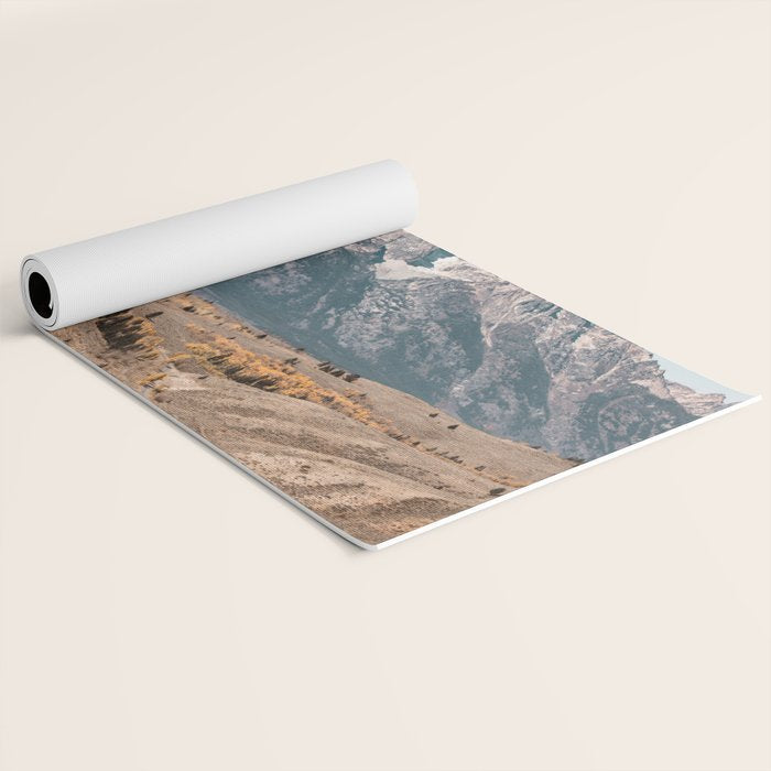 Grand Teton National Park Autumn Aspen Landscape Yoga Mat Gallery Image 2