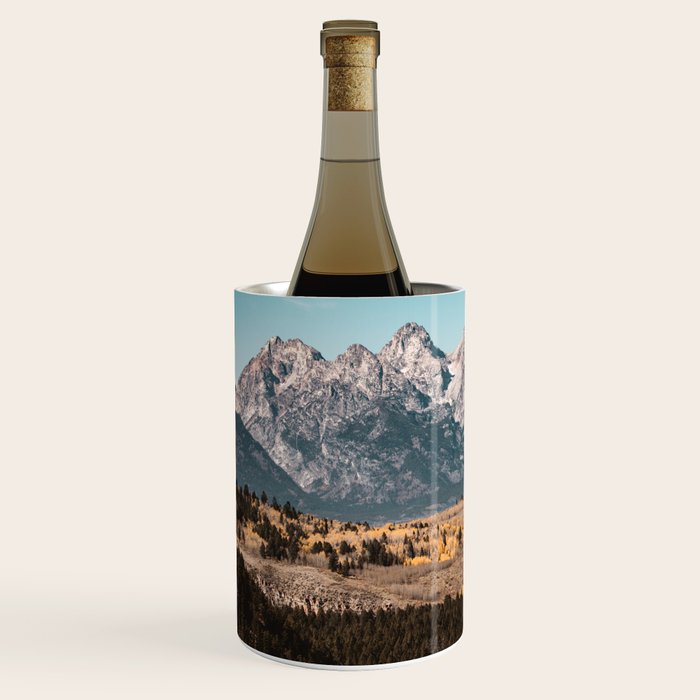 Grand Teton National Park Autumn Aspen Landscape Wine Chiller Gallery Image 2