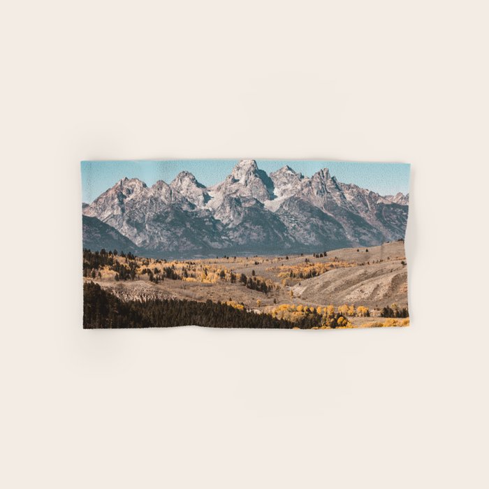 Grand Teton National Park Autumn Aspen Landscape Bath Towel Gallery Image 1