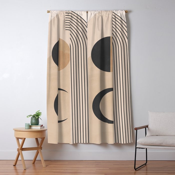 Minimal Geometric Shapes 120 Window Curtain Gallery Image 5