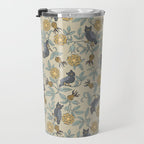 Tudor Owls in Grey Travel Mug Gallery Image 3
