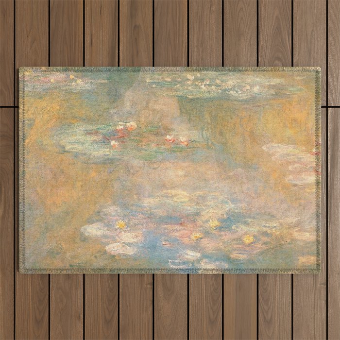 Water Lilies Claude Monet 1908 Outdoor Rug Gallery Image 1