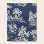 Toile de Jouy Vintage French Navy Blue & White Notebook Gallery Image 4