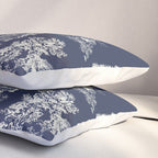 Toile de Jouy Vintage French Navy Blue & White Pillow Sham Gallery Image 3