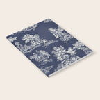 Toile de Jouy Vintage French Navy Blue & White Notebook Gallery Image 2