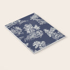 Toile de Jouy Vintage French Navy Blue & White Notebook Gallery Image 3
