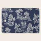 Toile de Jouy Vintage French Navy Blue & White Cutting Board Gallery Image 1