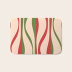 Mid Century Modern Retro Christmas Lounge Pattern Bath Mat Gallery Image 1