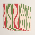 Mid Century Modern Retro Christmas Lounge Pattern Wrapping Paper Gallery Image 3