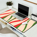 Mid Century Modern Retro Christmas Lounge Pattern Desk Mat Gallery Image 2
