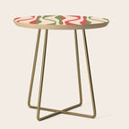Mid Century Modern Retro Christmas Lounge Pattern Side Table Gallery Image 1