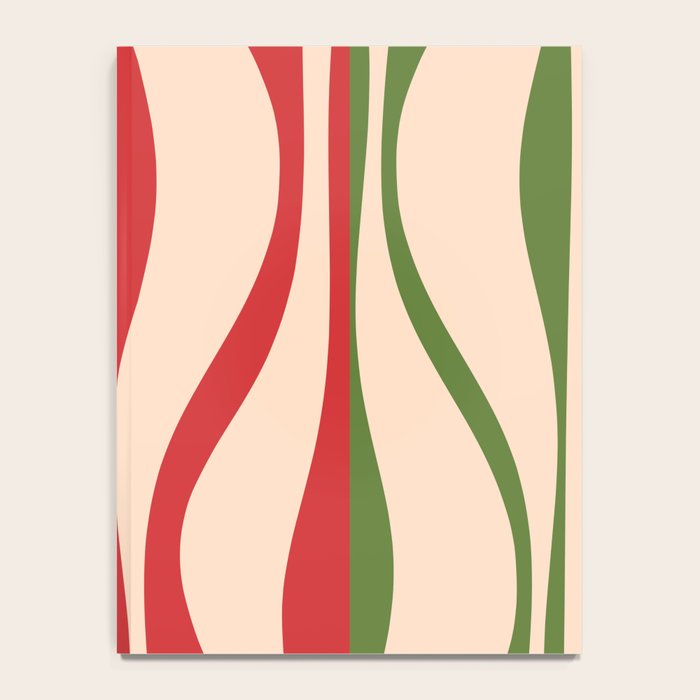 Mid Century Modern Retro Christmas Lounge Pattern Notebook Gallery Image 4