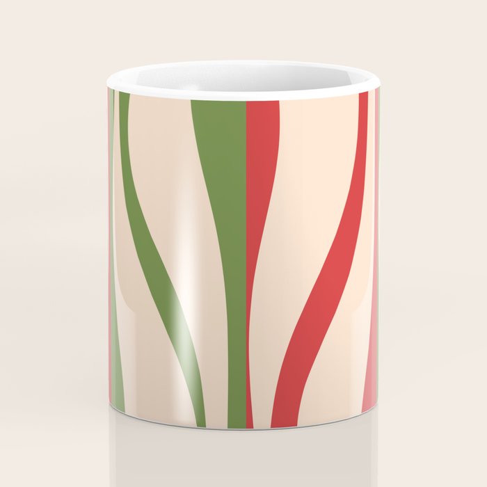 Mid Century Modern Retro Christmas Lounge Pattern Coffee Mug Gallery Image 4