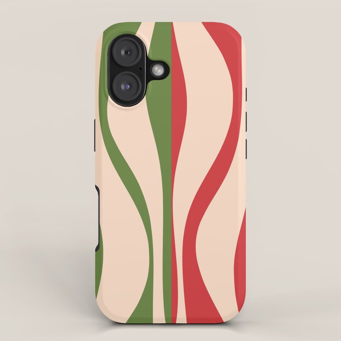 Mid Century Modern Retro Christmas Lounge Pattern iPhone Case Gallery Image 1
