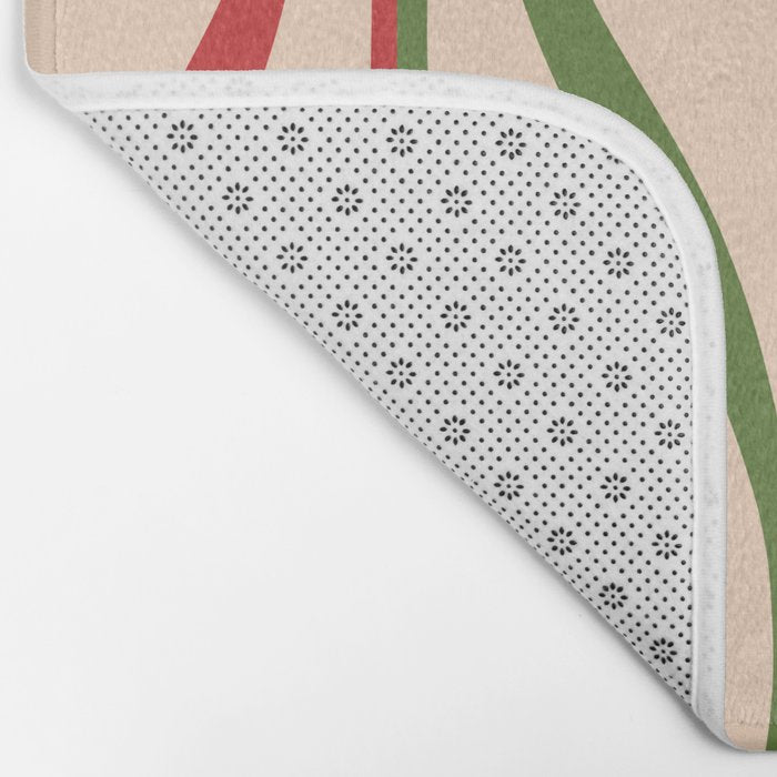 Mid Century Modern Retro Christmas Lounge Pattern Bath Mat Gallery Image 2